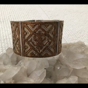 Vintage Mexican Sterling Silver Aztec Bracelet….3594